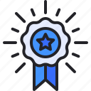 award, reward, badge, medal, quality