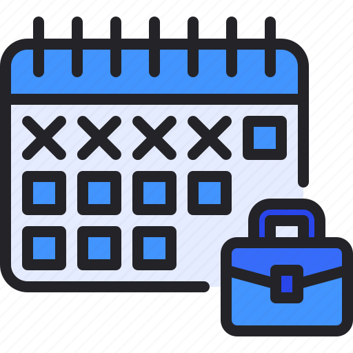 Calendar, briefcase, schedule, job, business icon - Download on Iconfinder
