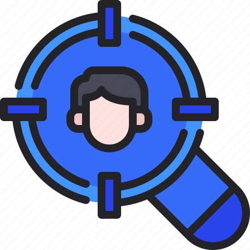 Human, resources, search, employee, target icon - Download on Iconfinder