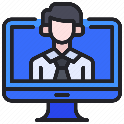 Monitor, human, resources, people, avatar icon - Download on Iconfinder