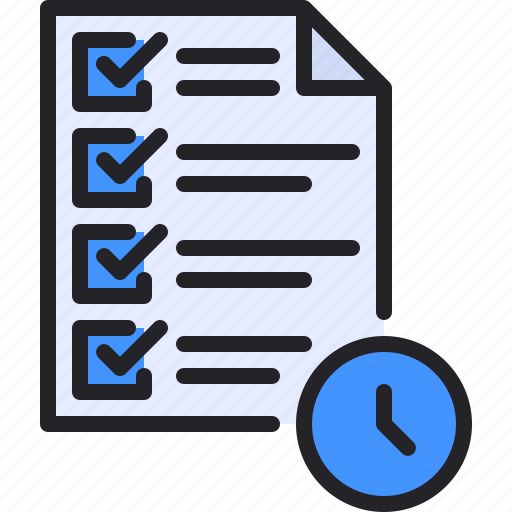 Test, exam, document, file, time icon - Download on Iconfinder