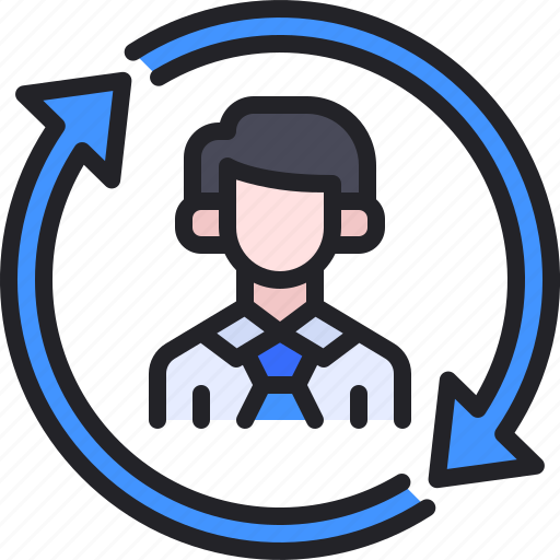 Turnover, employee, worker, people, avatar icon - Download on Iconfinder