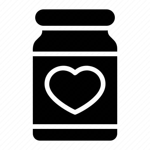 Heart, container, jar, love, romance, valentine, healthcare icon - Download on Iconfinder