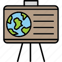 geography, education, school, world, map, icon