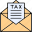 tax, mail, email, notification, taxation, icon 