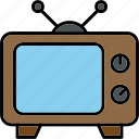 television, entertainment, retro, screen, tv, tvset, video, icon