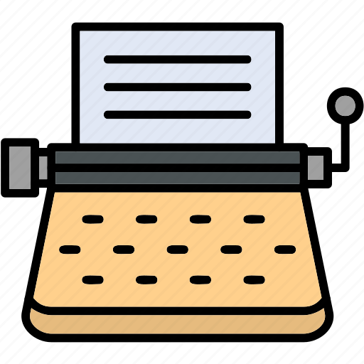 Typewriter, antique, characters, machine, writing, icon icon - Download on Iconfinder