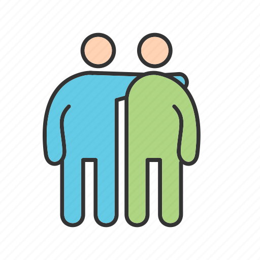 Family, friends, fun, people, standing, young, people connection icon - Download on Iconfinder