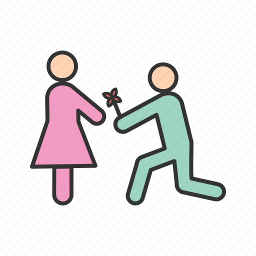 Couple, love, man, marriage, proposal, ring, woman icon - Download on Iconfinder
