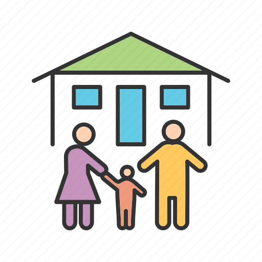 Beautiful, family, generation, happy, home, people, together icon - Download on Iconfinder