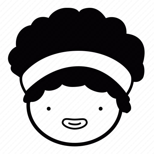Afro, blackpower, curlyhair, emoji, face, girl icon - Download on Iconfinder