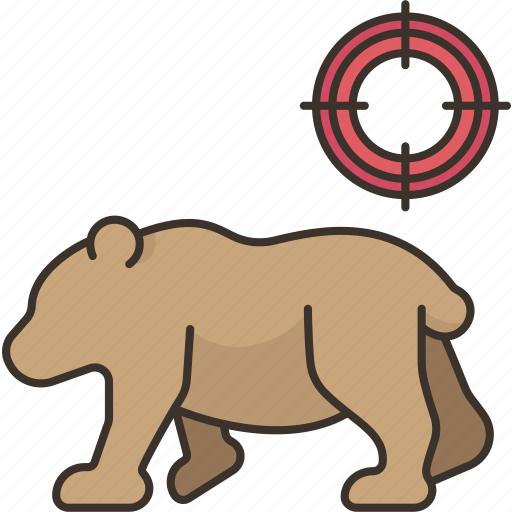Bear, hunting, animal, shooting, sniper icon - Download on Iconfinder