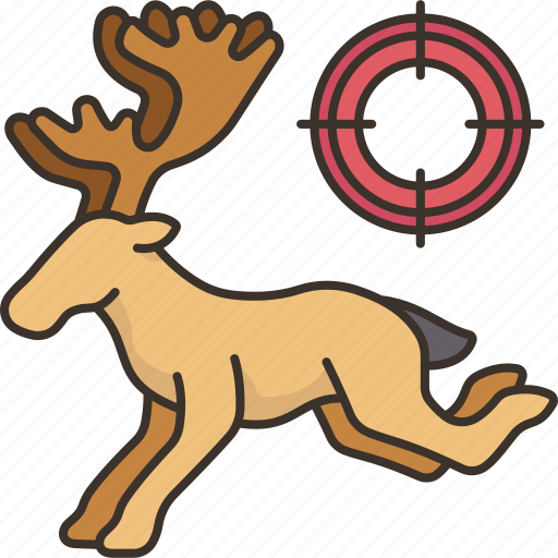 Caribou, hunting, antlers, wildlife, animal icon - Download on Iconfinder