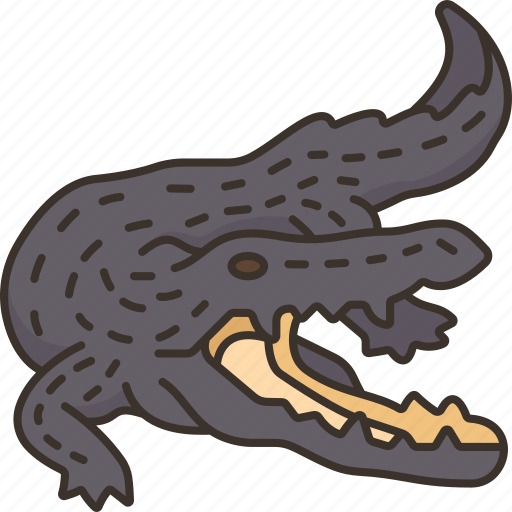 Crocodile, reptile, predator, wildlife, river icon - Download on Iconfinder