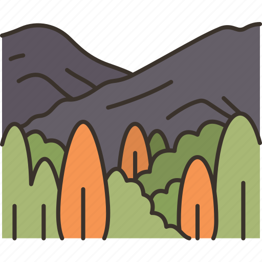Forest, mountain, nature, landscape, outdoor icon - Download on Iconfinder