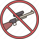 hunting, gun, prohibited, forbidden, restricted
