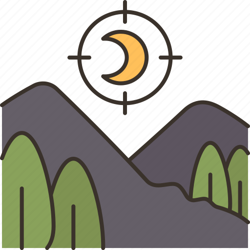 Night, hunting, dark, mountain, vision icon - Download on Iconfinder