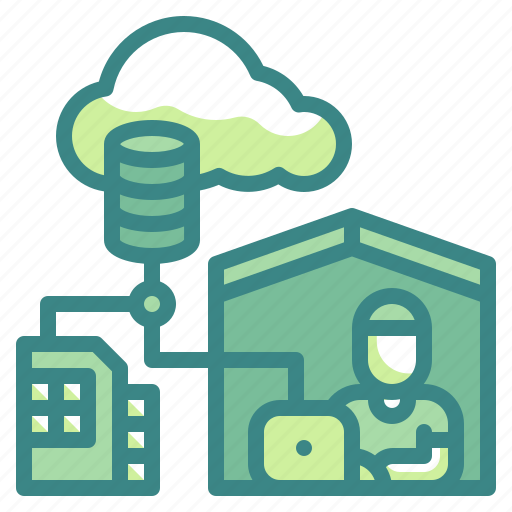 Cloud, server, networking, working, data icon - Download on Iconfinder