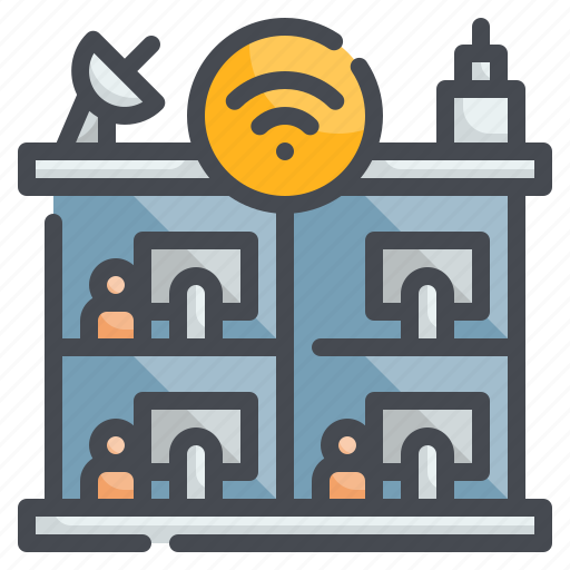 Satellite, office, internet, networking, connection icon - Download on Iconfinder