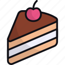 cake, dessert, food, slice, sweet, bakery