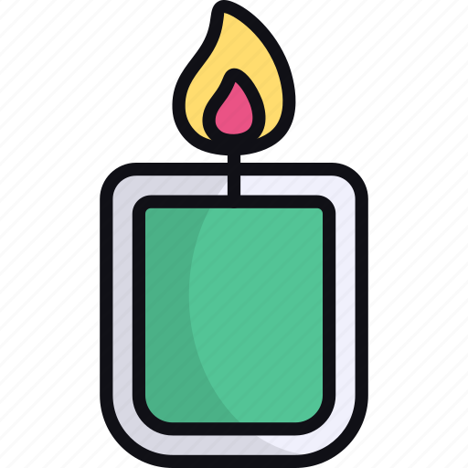Candle, decoration, light, flame, wax, fire icon - Download on Iconfinder