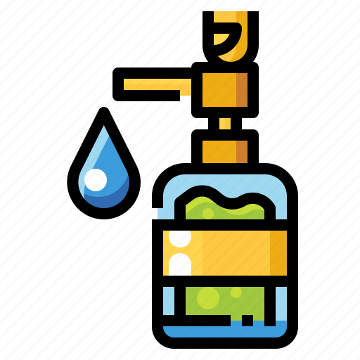 Hand, pump, soap, wash, washing icon - Download on Iconfinder