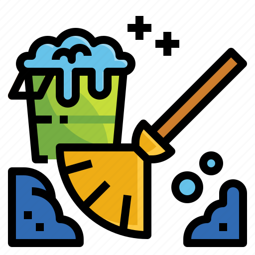 Broom, brush, cleaning, dustpan, wash icon - Download on Iconfinder