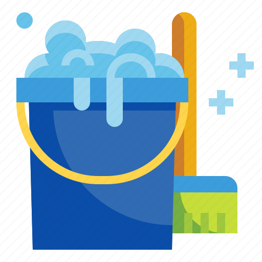 Broom, bucket, cleaner, pai, wash icon - Download on Iconfinder