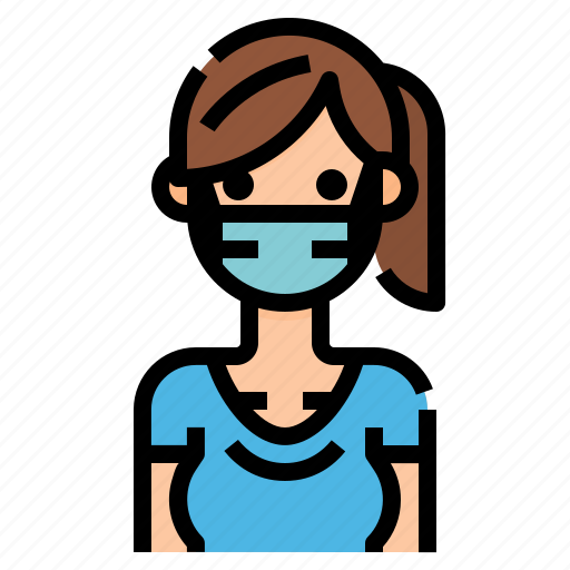 Avatar, face, hygiene, mask, woman icon - Download on Iconfinder
