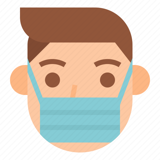Avatar, covid, face, man, mask icon - Download on Iconfinder