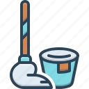 mop, mopping, dustbin, duster, sweeping, sweeping mop, clean clean up