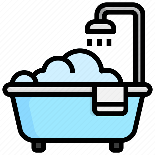 Bathtub, routine, hygiene, cleaning, shower icon - Download on Iconfinder