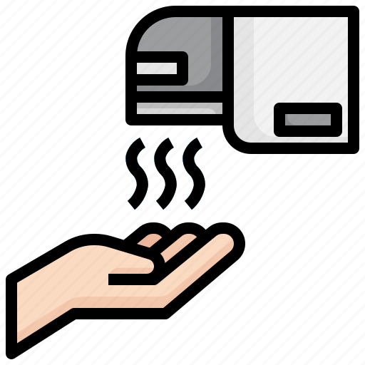 Hand, dryer, routine, hygiene, cleaning, shower icon - Download on Iconfinder
