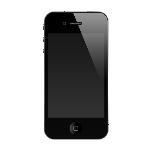 black iphone 4 png