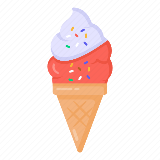 Ice cream cone, ice cream, ice cone, sweet, dessert icon - Download on Iconfinder