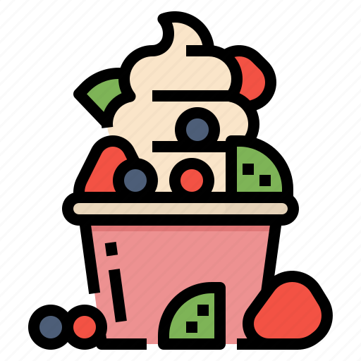 Frozen, fruit, healthy, yogurt icon - Download on Iconfinder