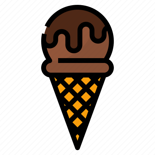 Chocolate, cone, cream, ice icon - Download on Iconfinder
