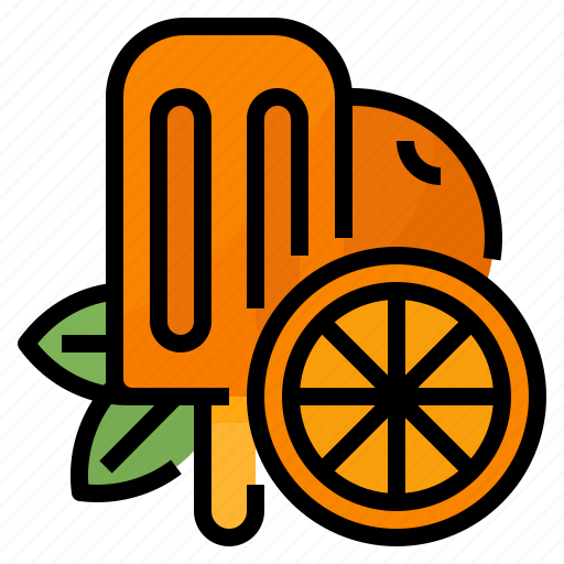 Fruit, ice, orange, pop icon - Download on Iconfinder