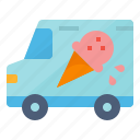 cream, ice, shop, truck
