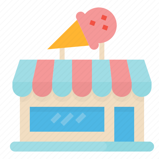 Building, cream, ice, shop icon - Download on Iconfinder