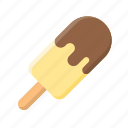 chocolate, dip, ice cream, ice cream bar, popsicle, sweet, vanilla 
