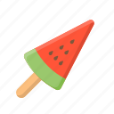 ice cream, ice cream bar, popsicle, sweet, watermelon 