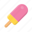 ice cream, ice cream bar, popsicle, strawberry, sweet 