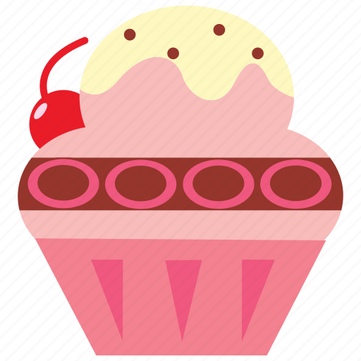 Cupcake, dessert, icecream, strawberry, summer icon - Download on Iconfinder