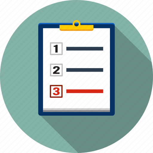 Checklist, list, mark, paper, questionnaire, report, text icon - Download on Iconfinder