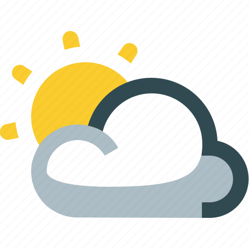 Weather, partly, cloudy, sun, cloud icon - Download on Iconfinder