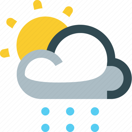 Weather, partly, snowy, cloudy, sun icon - Download on Iconfinder