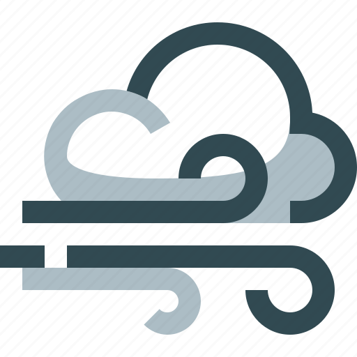 Weather, windy, wind, cloudy, cloud icon - Download on Iconfinder