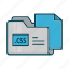 css, directory, document, extension, files, folder 