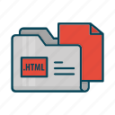 directory, document, extension, files, folder, html 